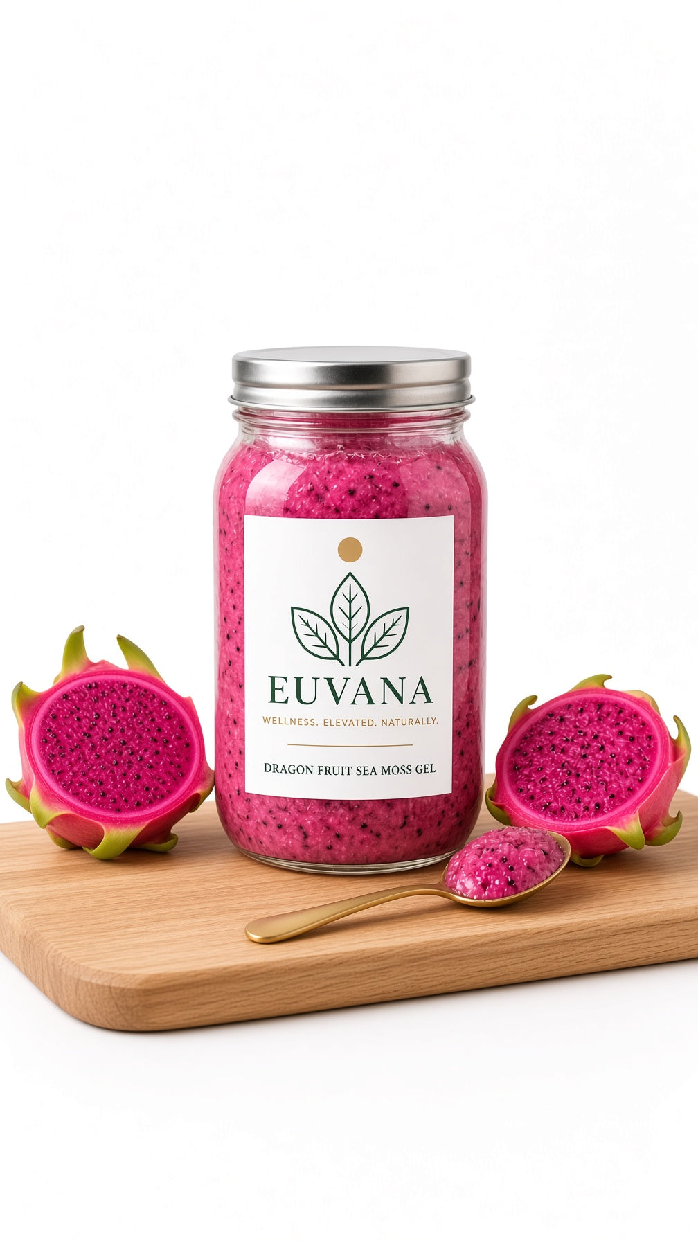 EuvanaWellness™ Organic Dragon Fruit Sea Moss Gel