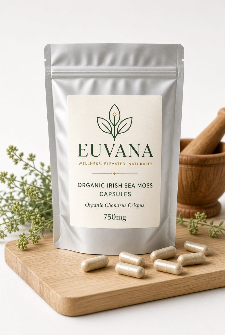 EuvanaWellness™ Organic Irish Sea Moss Capsules